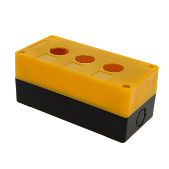 Корпус КП103 пластиковый 3 кнопки желтый EKF PROxima в Чите