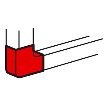 Плоский угол Legrand 85х50 для кабель-канала METRA белый в Чите