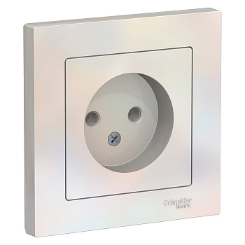 Розетка одинарная AtlasDesign SE жемчуг в сборе в Чите