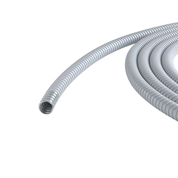 Металлорукав DN 26мм в герметичной ПВХ изоляции, Dвн 26,5 мм, Dнар 31,5, 25 м, цвет серый DKC в Чите