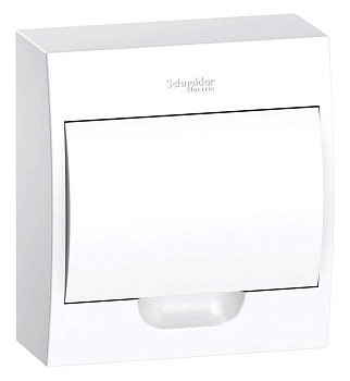 Щит распределительный навесной пластиковый с белой дверью City9 8 мод. 200х184х94 IP40 SE в Чите