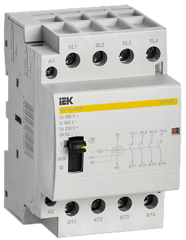Контактор модульный с ручным управлением КМ40-40МР AC KARAT IEK в Чите