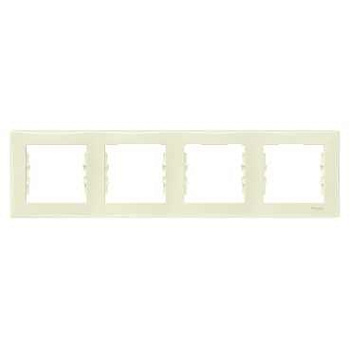 Рамка четырехместная SEDNA Schneider Electric крем в Чите