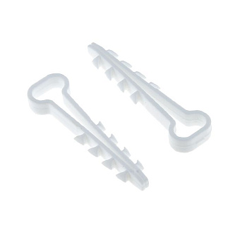 Дюбель-хомут для плоского кабеля (5-8мм) белый (100шт.) EKF PROxima в Чите