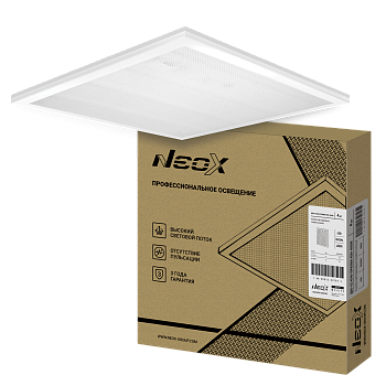 Панель светодиодная универсальная ДВО-02 4540-ПРИЗМА 45Вт 4000К IP40 595х595х15мм NEOX в Чите