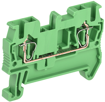 Клемма пружинная КПИ 2в-1,5 17,5А зеленый IEK в Чите