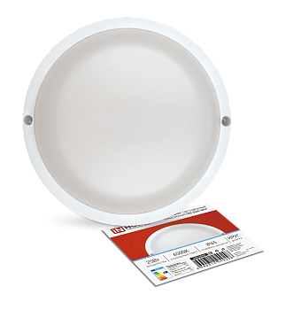 Светильник светодиодный герметичный СПП 2565-КРУГ 25Вт 6500К 2250Лм IP65 175мм IN HOME в Чите