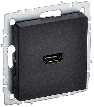 Розетка HDMI BRITE IEK черная в Чите