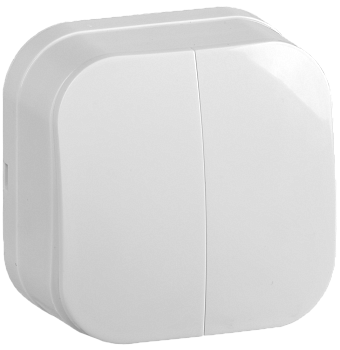 Выкл 2кл НАКЛАДНОЙ 10А GLORY белый ВС20-2-0-ХБ IEK в Чите