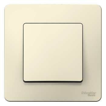 Выключатель одноклавишный BLANCA SE молочный в Чите