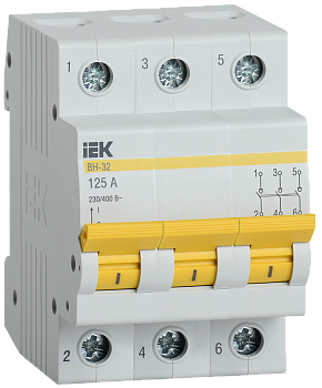 Выключатель нагрузки (мини-рубильник) ВН-32 3Р 125А IEK в Чите
