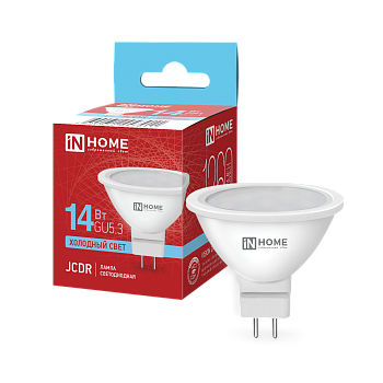 Лампа светодиодная LED-JCDR-VC 14Вт 230В GU5.3 6500K 1260Лм IN HOME в Чите
