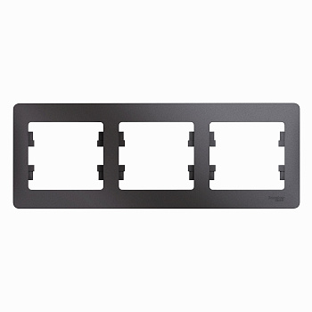 Рамка 3ая Glossa графит в Чите