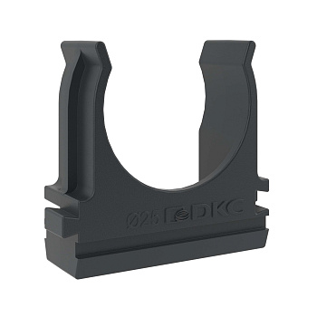 Держатель с защелкой, д.25мм, черный DKC в Чите