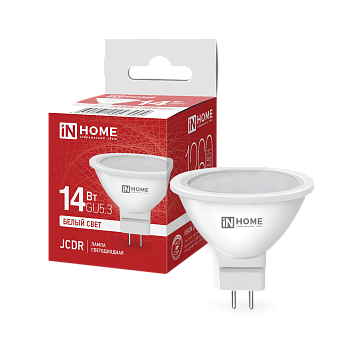 Лампа светодиодная LED-JCDR-VC 14Вт 230В GU5.3 4000K 1260Лм IN HOME в Чите