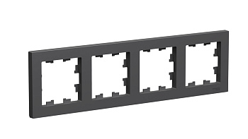 Рамка четырехместная AtlasDesign SE базальт в Чите