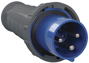 Вилка 033 2Р+РЕ 63А 220В IP54 IEK в Чите