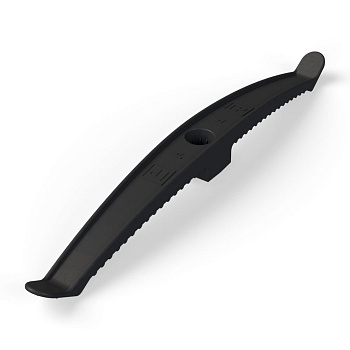 Держатель кабеля двусторонний для прямого монтажа черный Промрукав в Чите