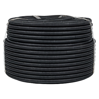 Труба гофрированная ПНД с протяжкой d=16 мм (100 м) черная Plast EKF в Чите