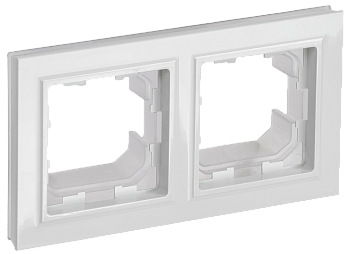 Рамка двойная IP44 BRITE IEK белая в Чите