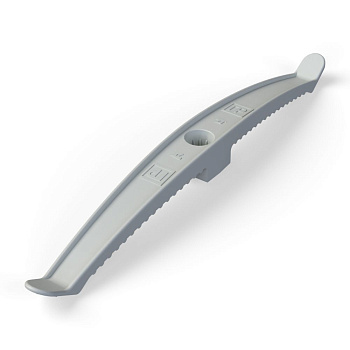 Держатель кабеля двусторонний для прямого монтажа серый Промрукав в Чите