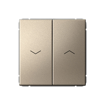 ARTGALLERY 2-клавишный ВЫКЛЮЧАТЕЛЬ ДЛЯ ЖАЛЮЗИ, 2х сх.4, 10А, механизм, ШАМПАНЬ в Чите