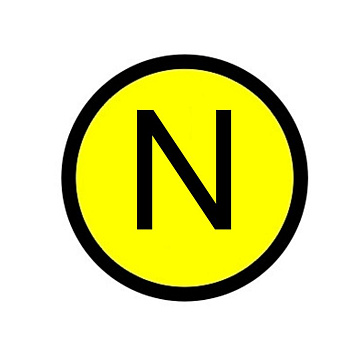 Наклейка "N" (d20мм.) EKF PROxima в Чите