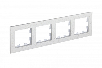 Рамка четырехместная AtlasDesign Nature SE мрамор крем роял в Чите