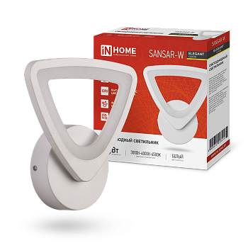 Светильник светодиодный ELEGANT SANSAR-W 15Вт 230В 3000-6500K 1050Лм STEP COLOR белый IN HOME в Чите