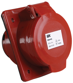 Розетка 425 скрытая 3Р+Е+N 32А 380В IP44 IEK в Чите