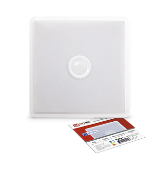 Светильник светодиодный СПБ-2Д-КВАДРАТ 14Вт 4000К 1100Лм 190мм с датчиком белый IN HOME в Чите