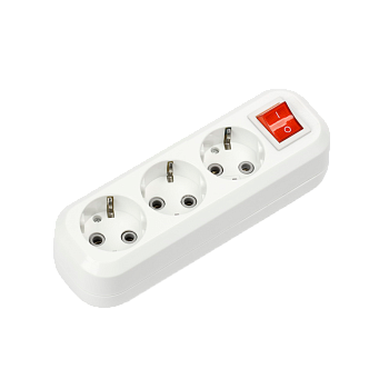 Колодка УЗВ-3-GRAND трехместная с выключателем и заземлением 5230 IN HOME в Чите