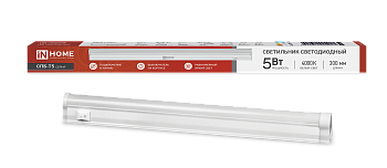 Светильник светодиодный СПБ-Т5 5Вт 230В 4000К 450Лм 300мм IN HOME в Чите