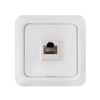 Розетка компьютерная RJ-45 BOLLETO белая 7035 IN HOME в Чите