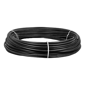 Труба гладкая жесткая ПНД d16 черная (100м) EKF PROxima в Чите