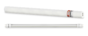 Лампа светодиодная LED-T8R-П-PRO 10Вт 230В G13R 4000К 1000Лм 600мм прозрачная поворотная IN HOME в Чите