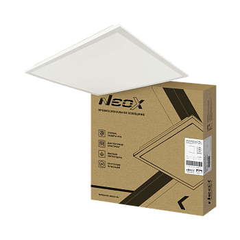 Панель светодиодная встраиваемая герметичная ДВО-PRO-IP54 5065-ОПАЛ 50Вт 6500К 120лм/Вт CRI80 IP54 595х595х30мм белая NEOX в Чите