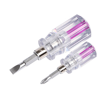 Отвертка с двухсторонним стержнем, прозрачная рукоятка 40 мм (PH2,SL 6) REXANT в Чите