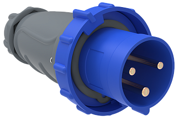 Вилка переносная ССИ-033 63А-6ч/200-250В 2Р+РЕ IP67 MAGNUM IEK в Чите