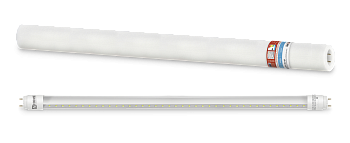 Лампа светодиодная LED-T8R-П-PRO 10Вт 230В G13R 6500К 1000Лм 600мм прозрачная поворотная IN HOME в Чите