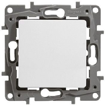 Выключатель одноклавишный ETIKA Legrand белый в Чите