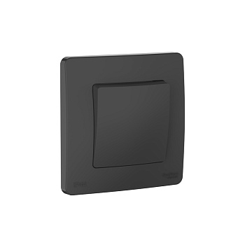 Переключатель одноклавишный  IP44 BLANCA SE антрацит в Чите