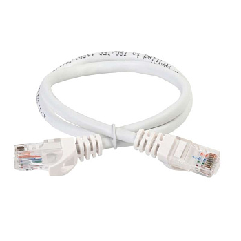 ITK Коммутационный шнур (патч-корд), кат.5Е UTP, 0,5м, белый в Чите