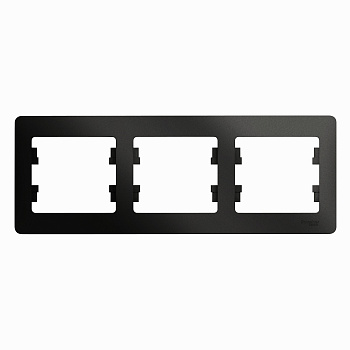 Рамка тройная Glossa SE антрацит в Чите
