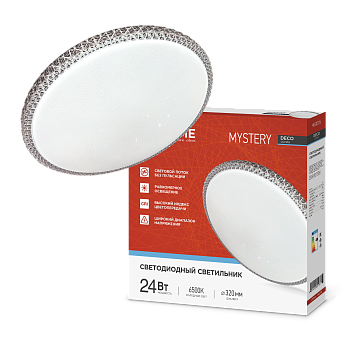 Светильник светодиодный серии DECO MYSTERY 24Вт 230В 6500К 2160Лм 320х62мм IN HOME в Чите