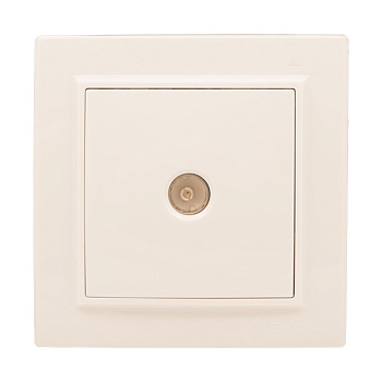 Розетка TV 1-местная СП бежевый 75Ом 5-862МГц Минск EKF в Чите