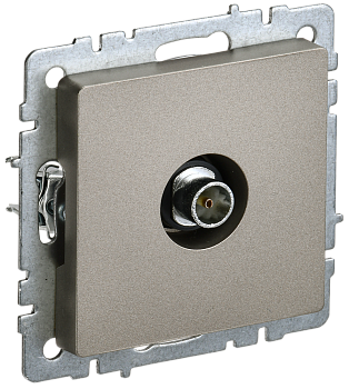 Розетка телевизионная оконечная BRITE IEK шампань в Чите