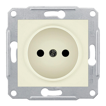 Розетка одинарная SEDNA Schneider Electric крем в Чите