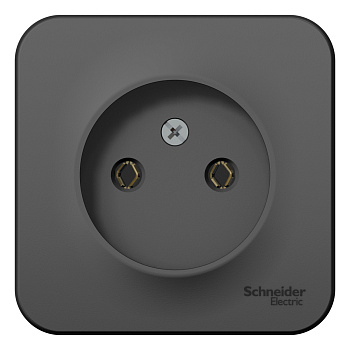 Розетка одинарная BLANCA SE с изоляционной пластиной накладная антрацит в Чите