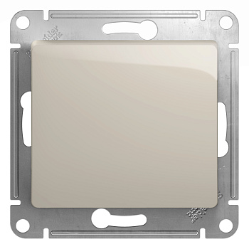 Выключатель одноклавишный Glossa SE молочный в Чите